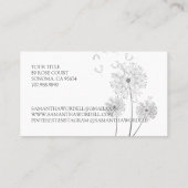 デリケートフローライラストレーションドゥラ誕生助産師 名刺 (裏面)