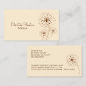 デリケートフローライラストレーションドゥラ誕生助産師B 名刺 (正面/裏面)