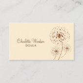 デリケートフローライラストレーションドゥラ誕生助産師B 名刺 (正面)