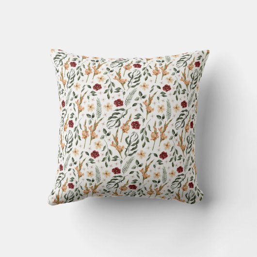 デリケートフローラスクラップブックスタイル母の日 クッション (裏面)