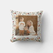 デリケートフローラスクラップブックスタイル母の日 クッション (正面)