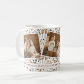 デリケートフローラスクラップブックスタイル母の日 コーヒーマグカップ (正面左)