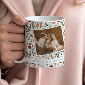 デリケートフローラスクラップブックスタイル母の日 コーヒーマグカップ