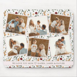 デリケートフローラスクラップブックスタイル母の日 マウスパッド