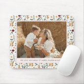 デリケートフローラスクラップブックスタイル母の日 マウスパッド (マウス)