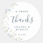 デリケートフローラダスティブルーボーエレガントホ ラウンドシール (正面)