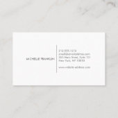 デリケートフローラブーケ美しいとスタイル 名刺 (裏面)