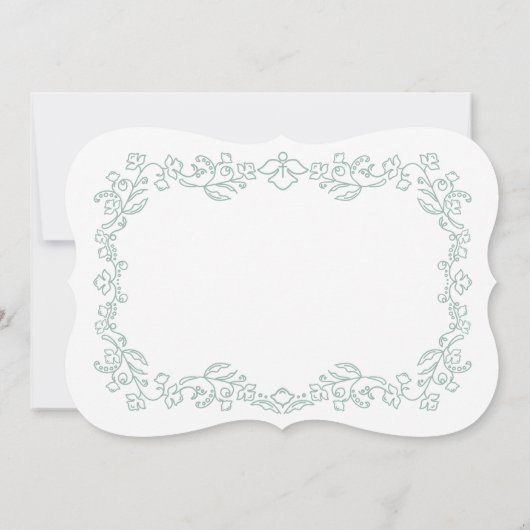 デリケートフローラベビー洗礼招待状 招待状 (裏面)