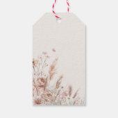 デリケートフローラベビー開花サンキューメッセージカード ギフトタグ (裏面)