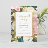 デリケートフローラ水彩婚約パーティ 招待状 (スタンド正面)