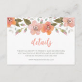 デリケートフローラ結婚ピーチ詳細 エンクロージャーカード (正面)