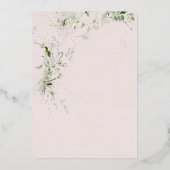 デリケートフローラ結婚牧草地 箔招待状 (裏面)