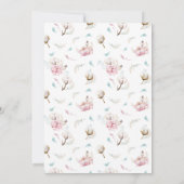 デリケートフローラ&コットン《キリスト教》洗礼式や命名式 招待状 (裏面)