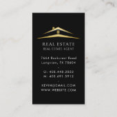 デリケートブラックプロフェッショナル実在エテート 名刺 (裏面)