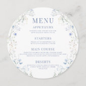 デリケートブルーフローラリース結婚ズラウンドフラット メニュー (正面)