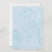 デリケートブルーボウコケット13誕生日 招待状 (裏面)