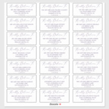 デリケートプラムパープルゲスト住所 シール