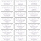 デリケートプラムパープルゲスト住所 シール (正面)