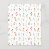 デリケートボホーワイルドフラワーバジェットブライダルシャワー (裏面)