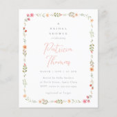 デリケートボホーワイルドフラワーバジェットブライダルシャワー (正面)