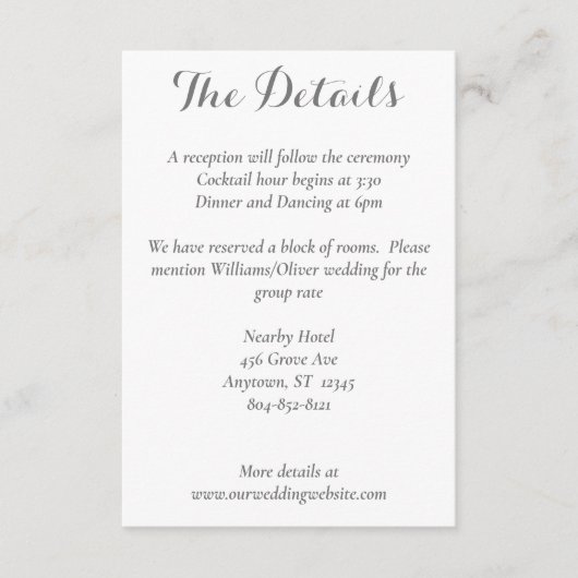 デリケートマグノリアピンク&赤面詳細カード エンクロージャーカード (正面)