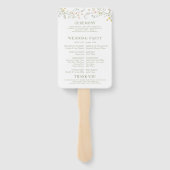 デリケートメドウワイルドフラワーリース結婚式 プログラム ハンドファン (裏面)