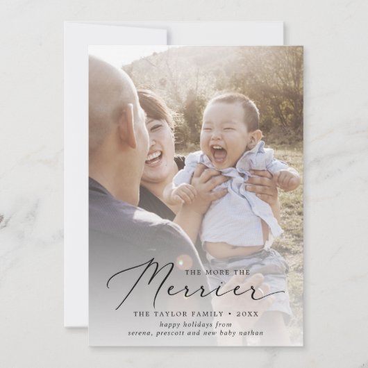 デリケートメリーなクリスマス誕生のお知らせ シーズンカード (正面)