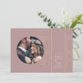 デリケートモダンな写真の日付を保存 セーブザデート (スタンド正面)