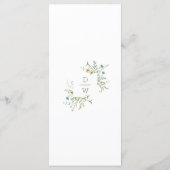 デリケートモダンな野結婚草坊ほ メニュー (裏面)