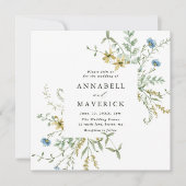 デリケートモダンな野結婚草坊ほ 招待状 (正面)