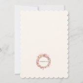 デリケートリースフォト招待状 招待状 (裏面)