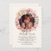 デリケートリースフォト招待状 招待状 (正面/裏面)