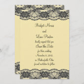 デリケートレースのようで日付を保存(黄色) セーブザデート (正面/裏面)