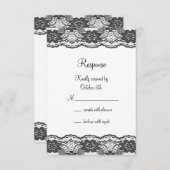 デリケートレースのようでRSVP （白） 出欠カード (正面/裏面)