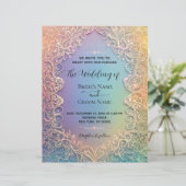 デリケートレース結婚式招待状 (スタンド正面)