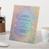 デリケートレース結婚式招待状 台座サイン (インサイチュ)