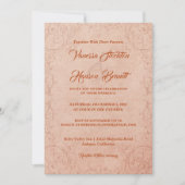 デリケートヴィンテージシック結婚式招待状 招待状 (正面)