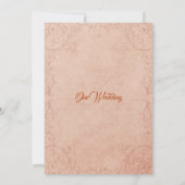 デリケートヴィンテージシック結婚式招待状 招待状 (裏面)