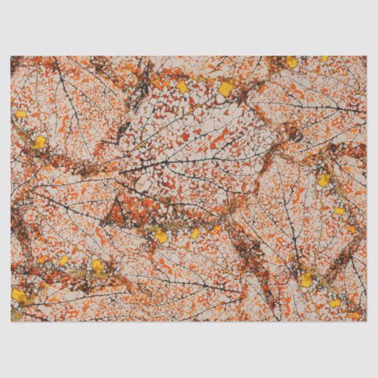 デリケート乾燥紅葉オレンジティッシュペーパー 薄葉紙 (正面)