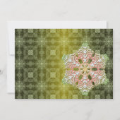 デリケート冬の雪片結婚式招待状 招待状 (裏面)