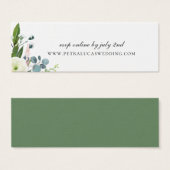 デリケート庭園の結婚式WebサイトRSVP (正面&裏面)