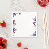 デリケート春の花紫フローラ スタンダードカクテルナプキン (インサイチュ)