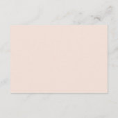 デリケート春フローラウェディングレセプション エンクロージャーカード (裏面)