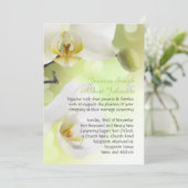 デリケート春ホワイトラン結婚式招待状 招待状 (スタンド正面)