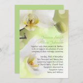 デリケート春ホワイトラン結婚式招待状 招待状 (正面/裏面)