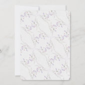 デリケート春ワイルドフラワースウィート16サプライズパーティー 招待状 (裏面)