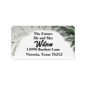 デリケート春葉エンクラッキング差出人住所 ラベル (正面)