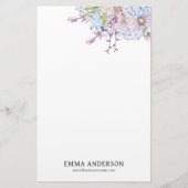 デリケート春野草 便箋 (正面)