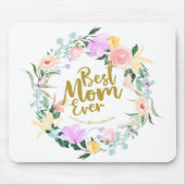 デリケート最高のなフローラママママママザーズ・デイ マウスパッド (正面)
