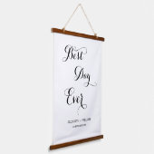 デリケート最高のな台本の日結婚の贈り物 吊り下げ型タペストリー (傾斜あり)